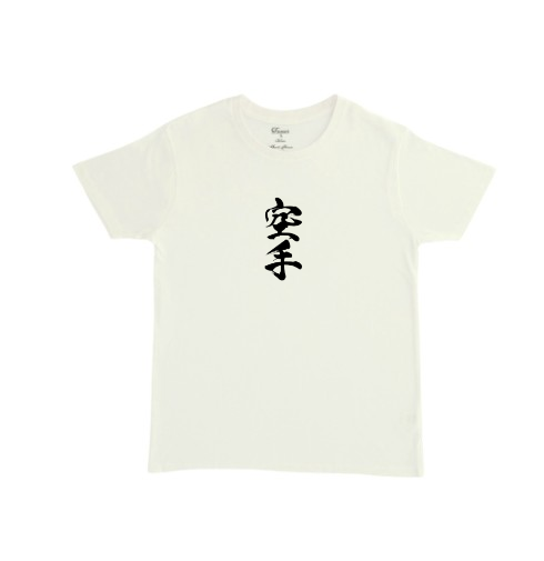 חולצה עם הדפס כתב יפני מסורתי Kanji בצבע אופוויט