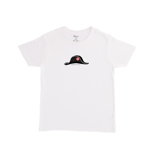 חולצת טי מודפסת עם הדפס כובע נפוליאון