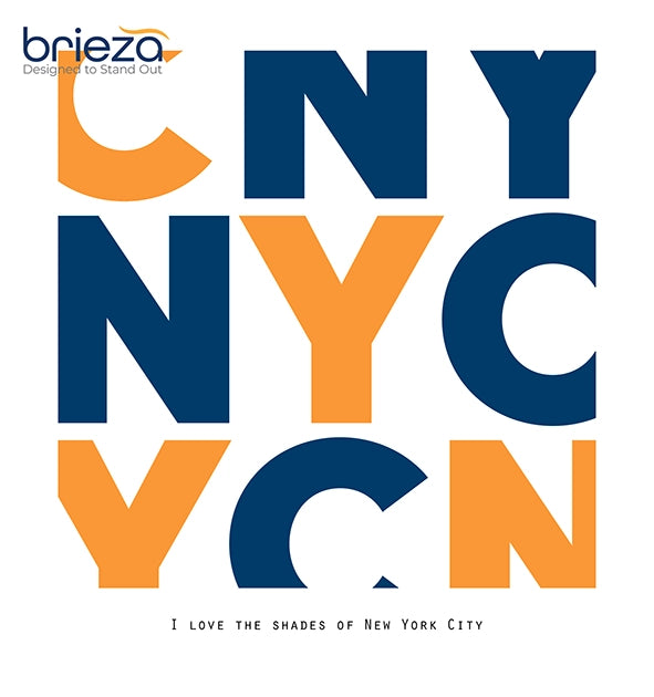 חולצת טי מודפסת NYC – חולצה עם הדפס ניו יורק בעיצוב טיפוגרפי צבעוני